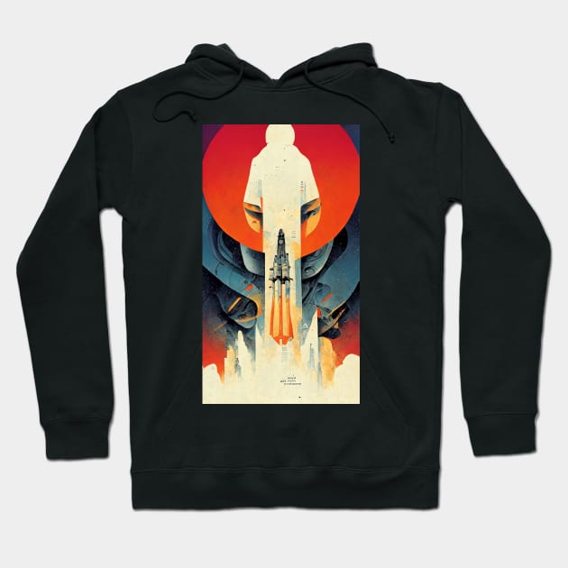 Space Race Hoodie by JoshWhiteArt